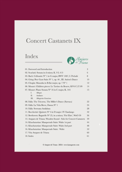 in Vorbereitung: Concert Castanets IX – Bild 2