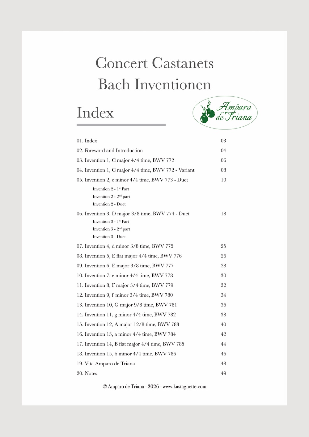 Bundle: Concert Castanets BACH – Bild 6
