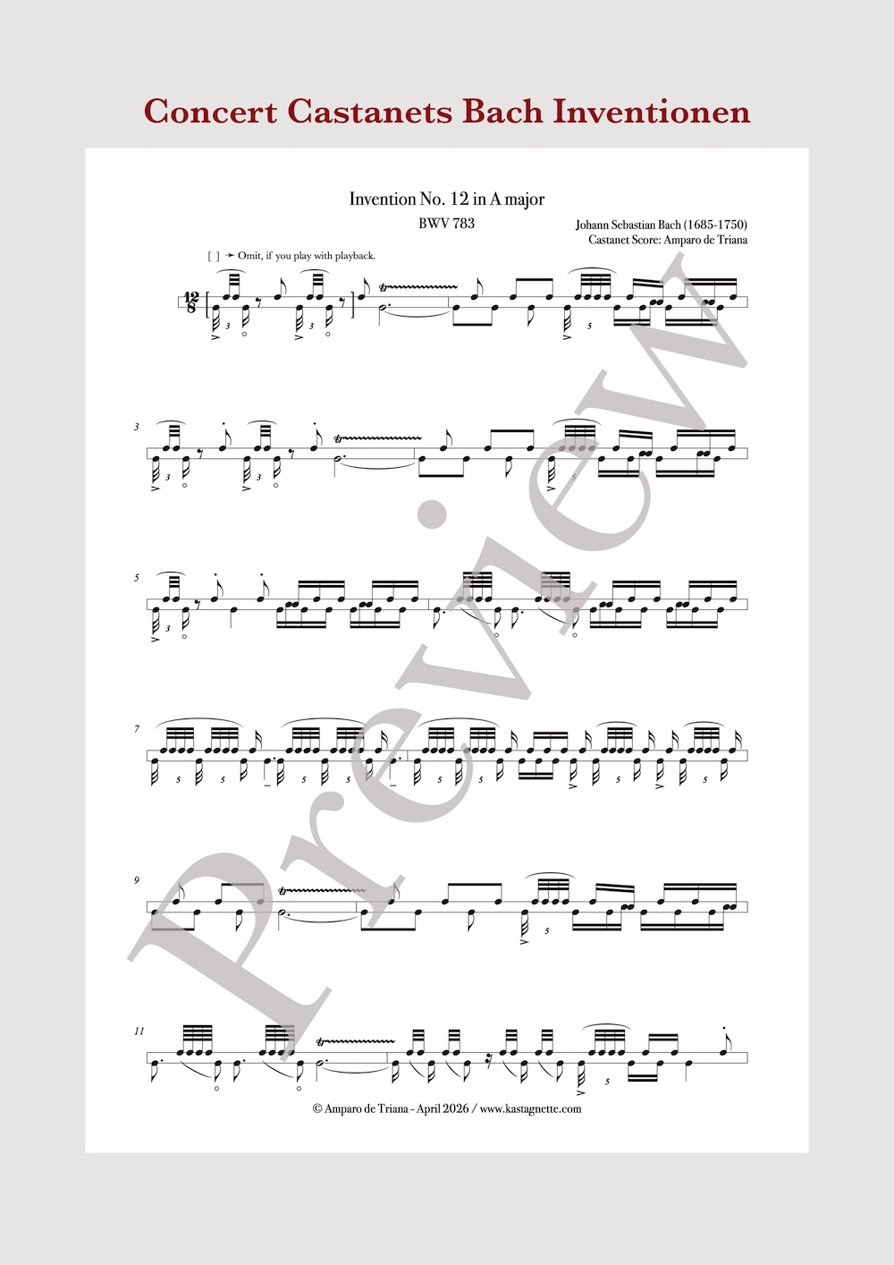 Bundle: Concert Castanets BACH – Bild 7